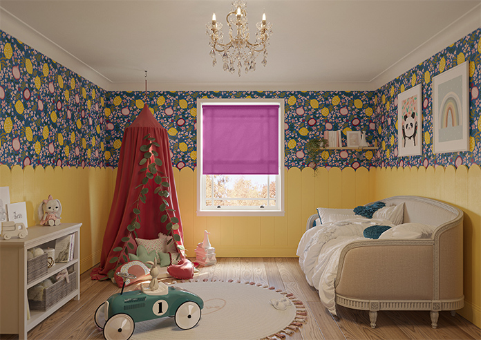 Trapani, Magenta - Twist&Fit Roller Blind - Image 8